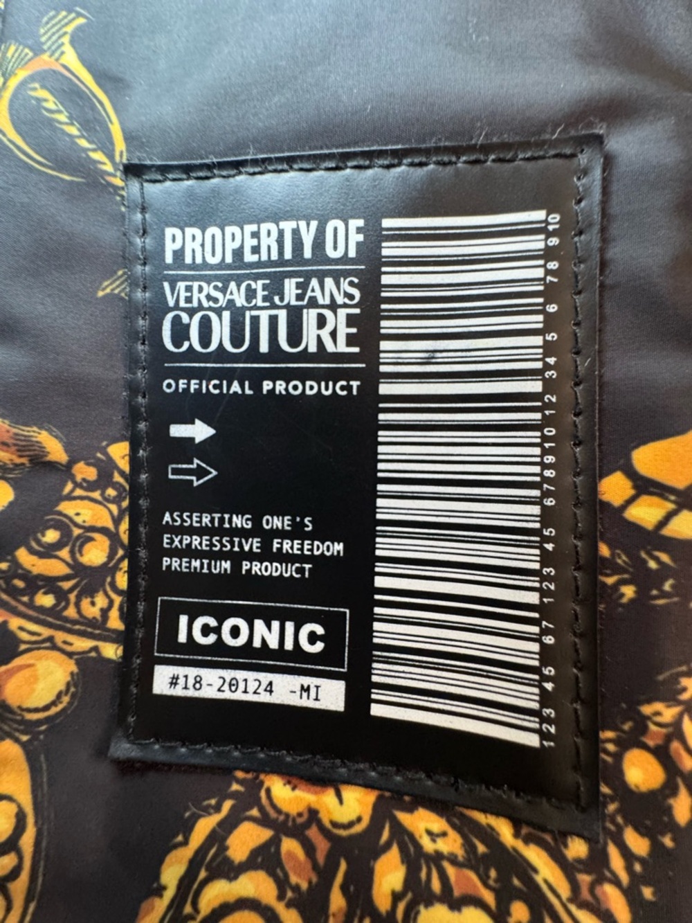 Versace Jeans Collection Black and Gold Logo Belt Bag - Picture 7 of 10